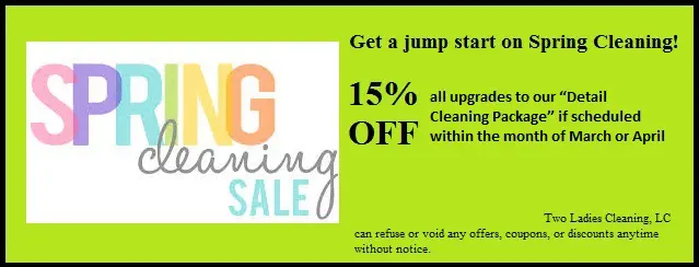 A big cleaning sale is happening now.